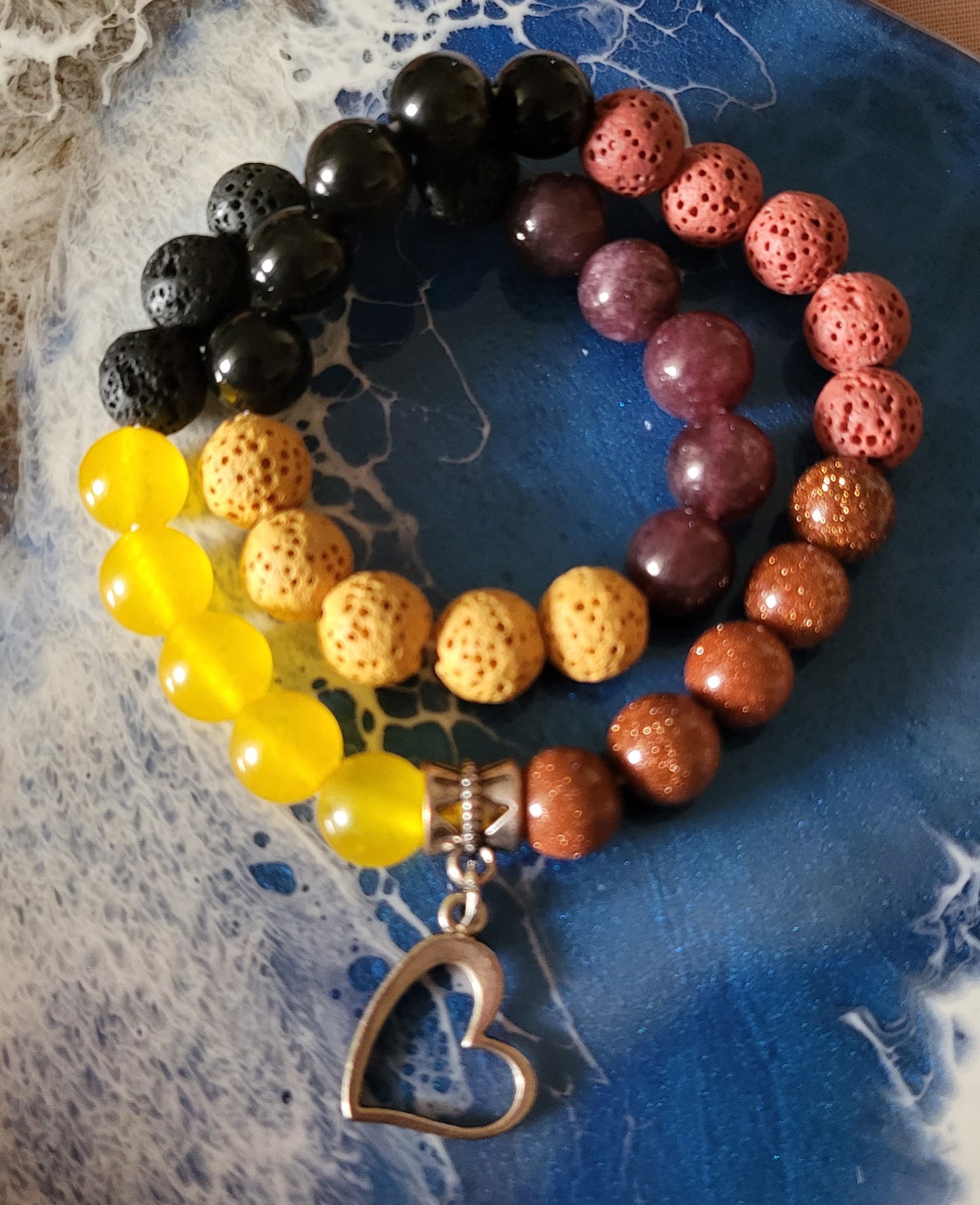 Double wrap Chakra bracelets