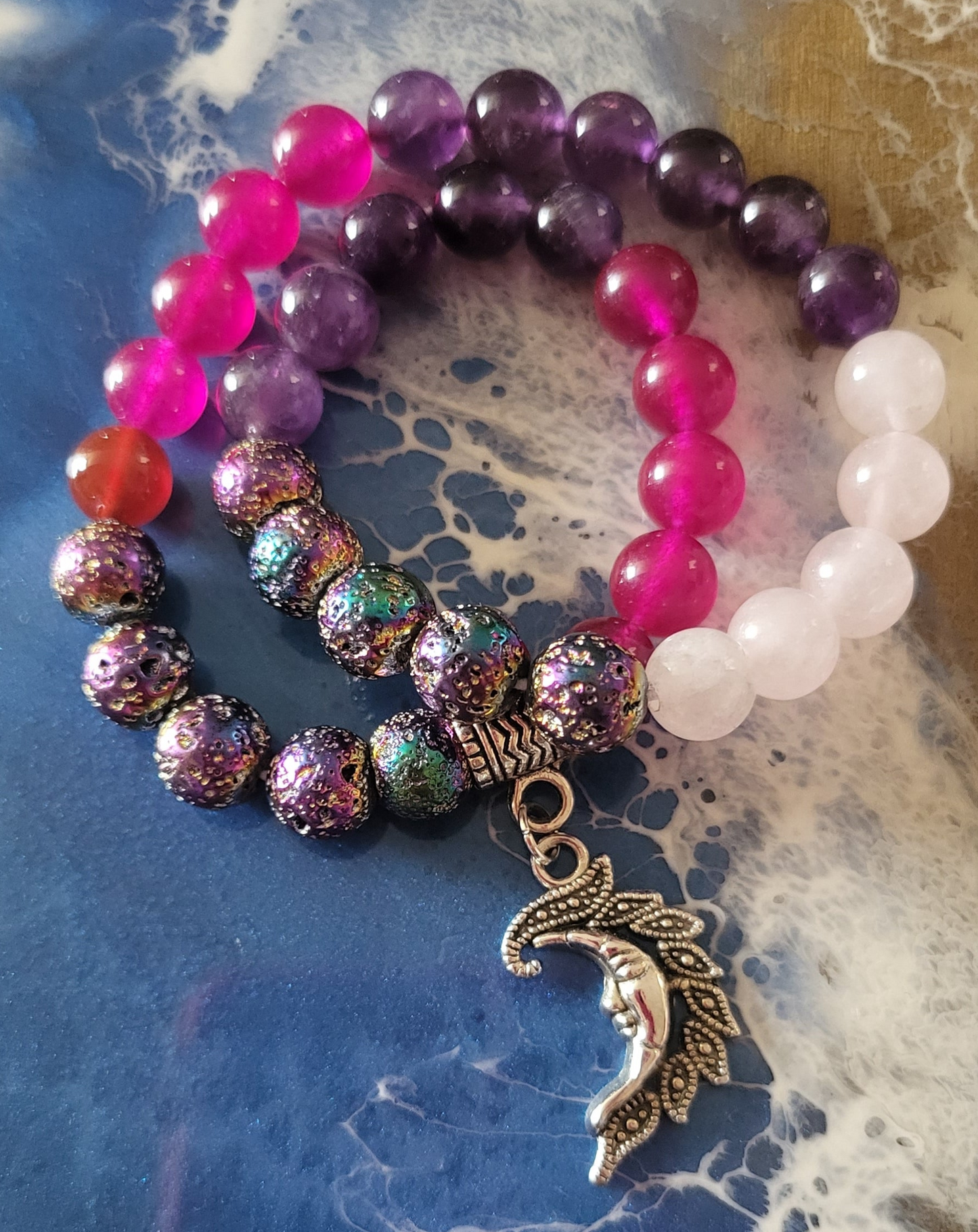 Double wrap Chakra bracelets