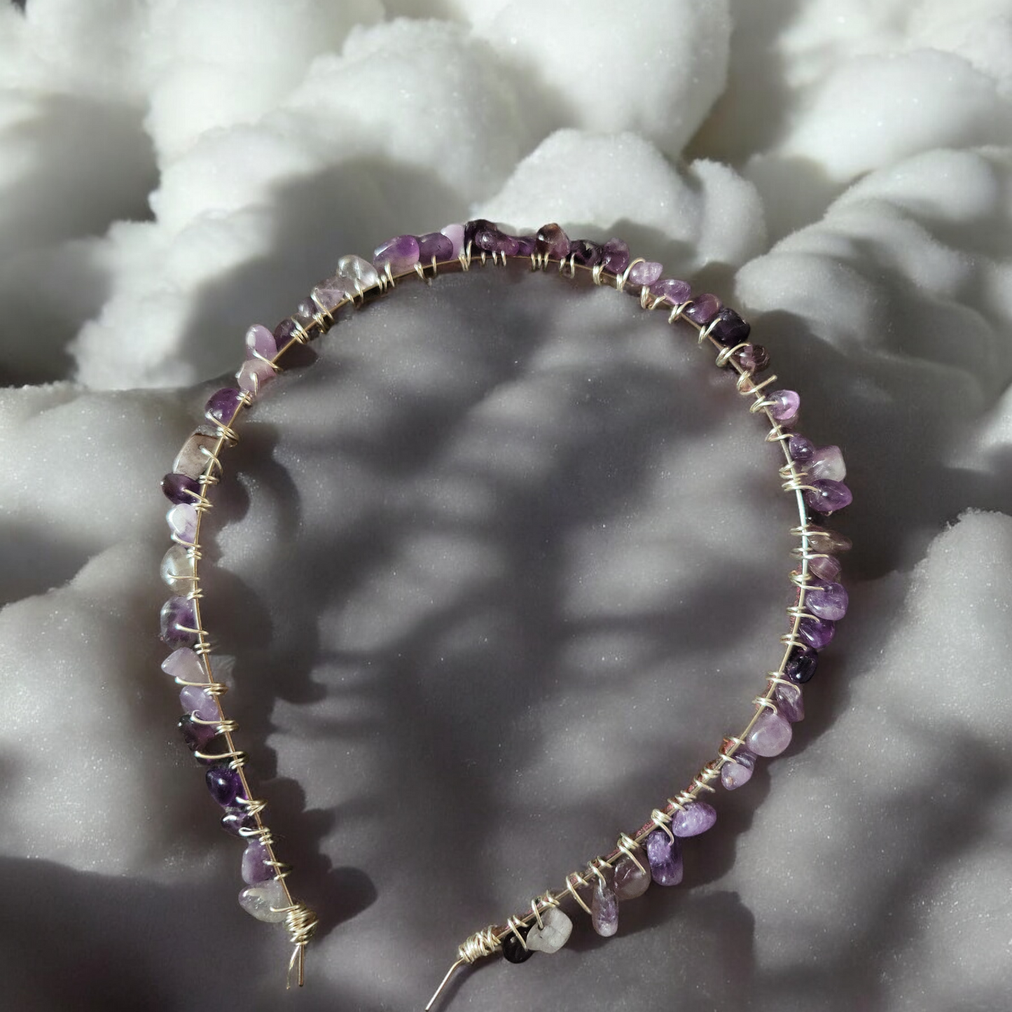 Amethyst crystal Handmade Hairbands